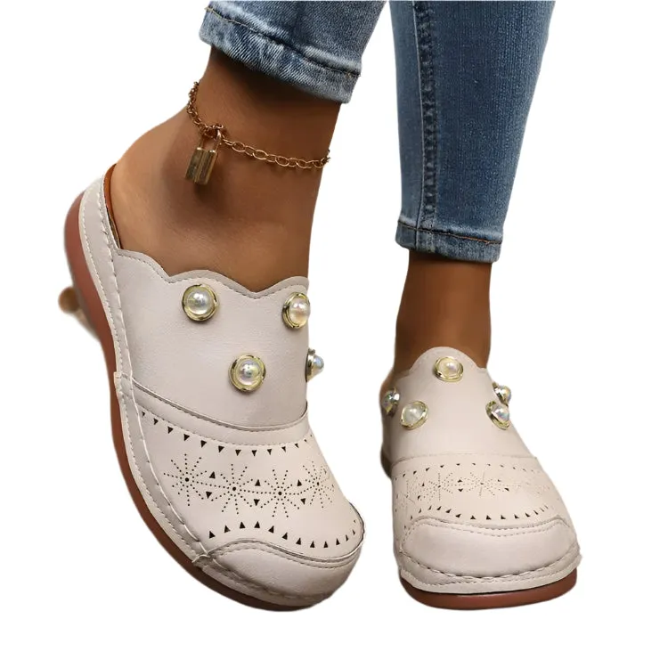Round Toe Platform Slip-Ons