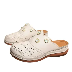 Round Toe Platform Slip-Ons