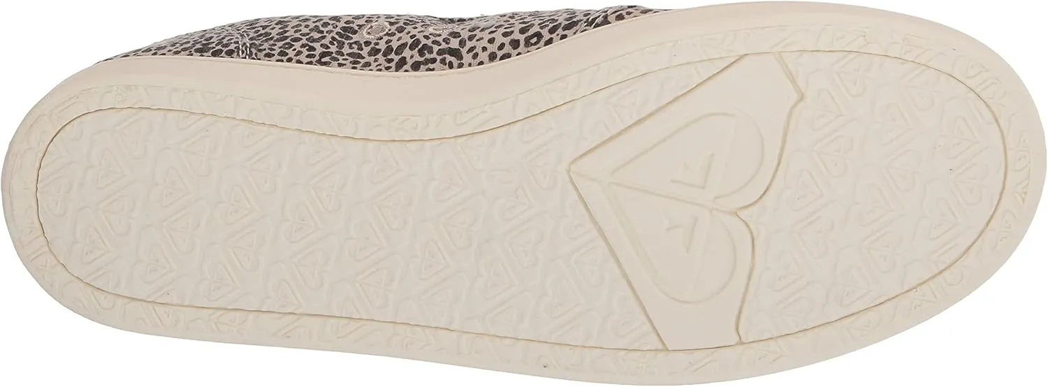 Roxy Women's Minnow Faux Fur Slip on Sneaker Shoe