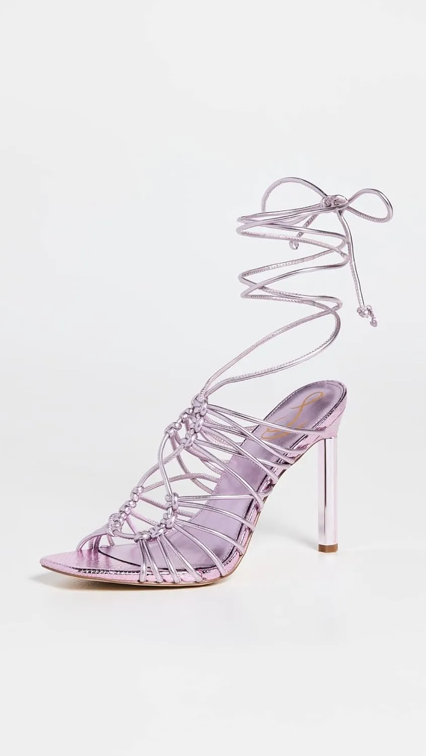 Sam Edelman Women's Lylah Lace Up Stiletto Sandal