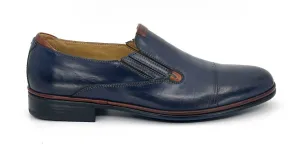 Simon Navy Men's Slip-On Dress Shoes