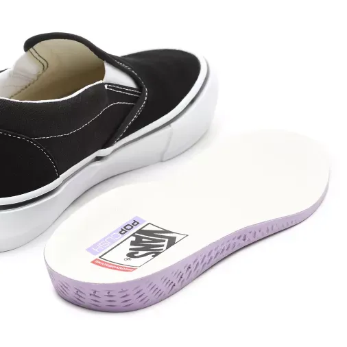Skate Slip-On Black White