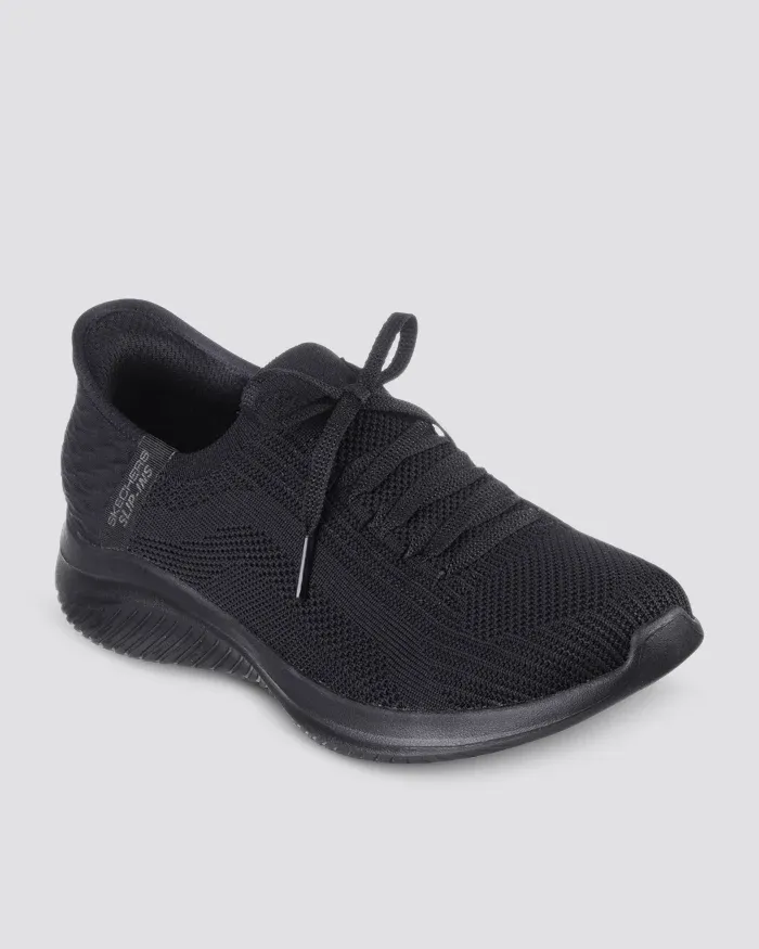 Skechers Slip Ins Ultra Flex 3.0 Brilliant Path Black/Black Wide