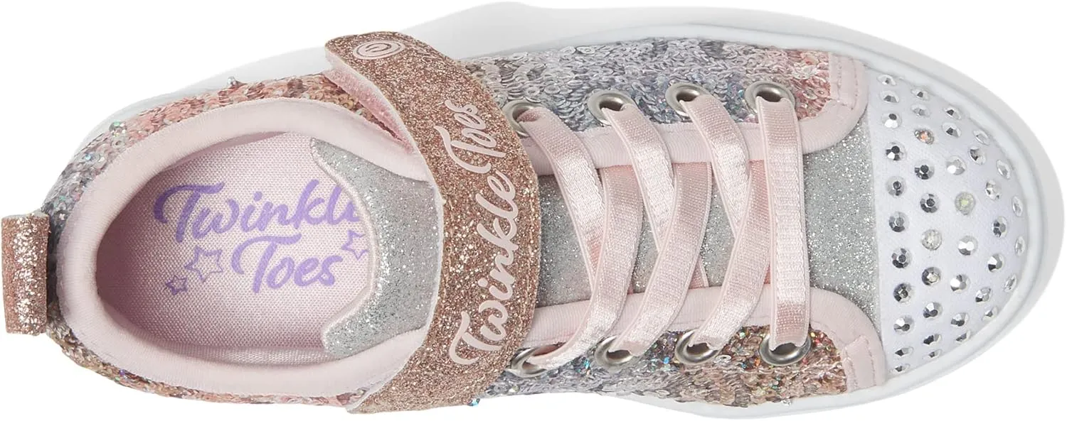 Skechers Unisex-Child Twinkle Sparks-Sequin Flash Sneaker