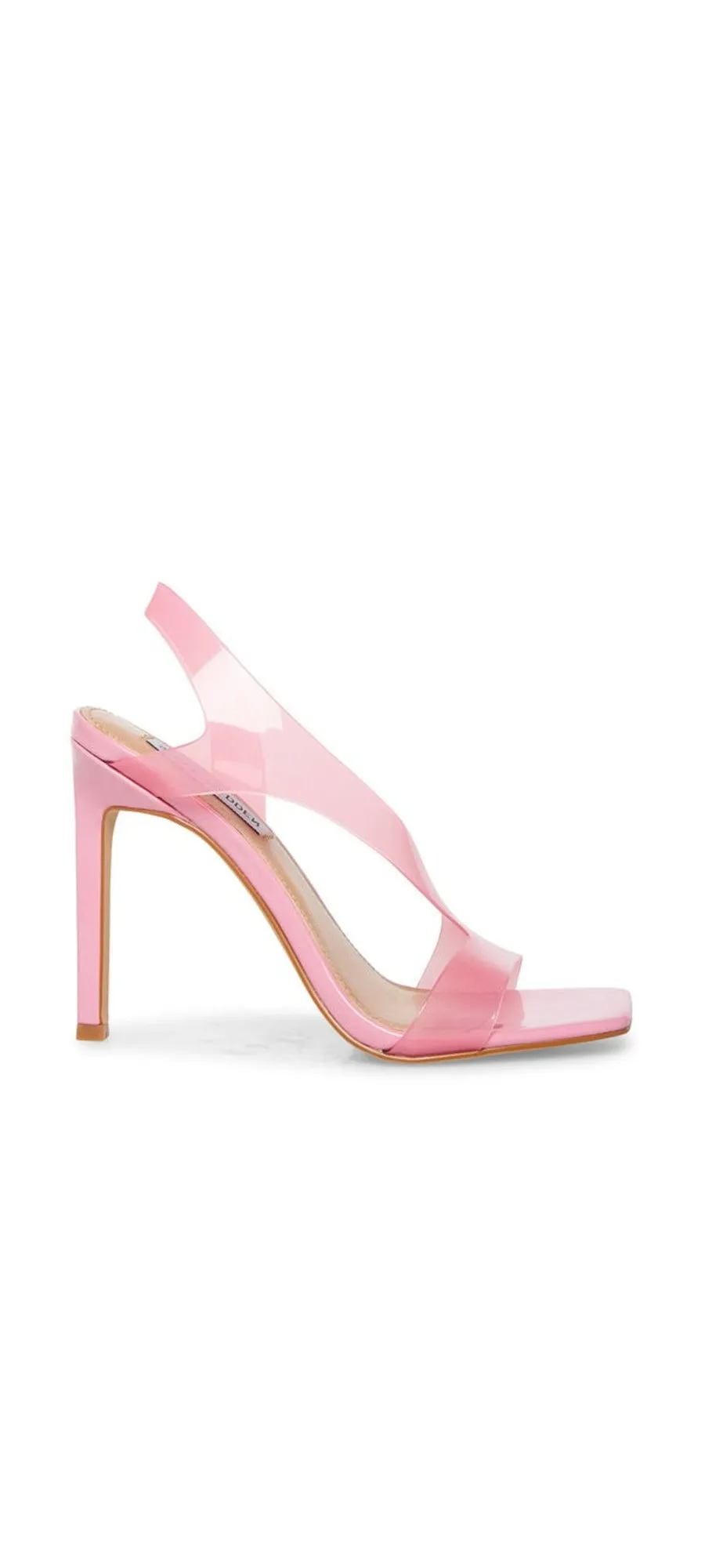 Slingback Madden Heeled Steve Limited-time offer Stiletto Closure Squared Toe Open Pink Sandal Luxurious Nila