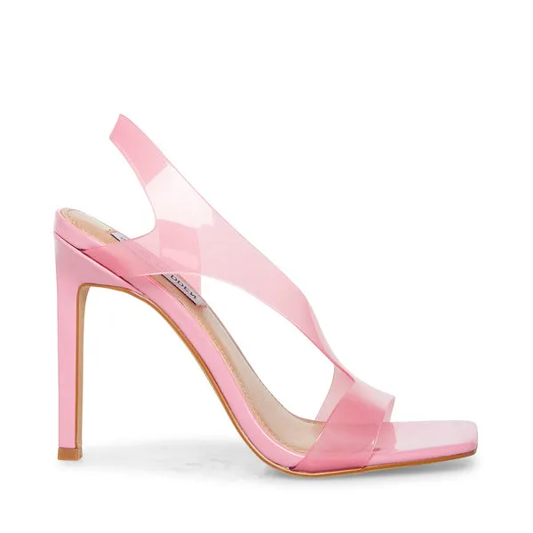 Slingback Madden Heeled Steve Limited-time offer Stiletto Closure Squared Toe Open Pink Sandal Luxurious Nila