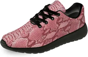 Snake Skin Print Shoes for Men Women Lightweight Comfort Running Tennis Walking Sneakers Gifts for Dad Mom