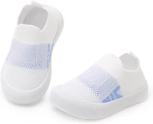 SOFMUO Baby Boys Girls Toddler Sneakers Kids Lightweight Knit Walking Shoes Mesh Breathable Tennis Trainers Shoe 1-3 Yrs…