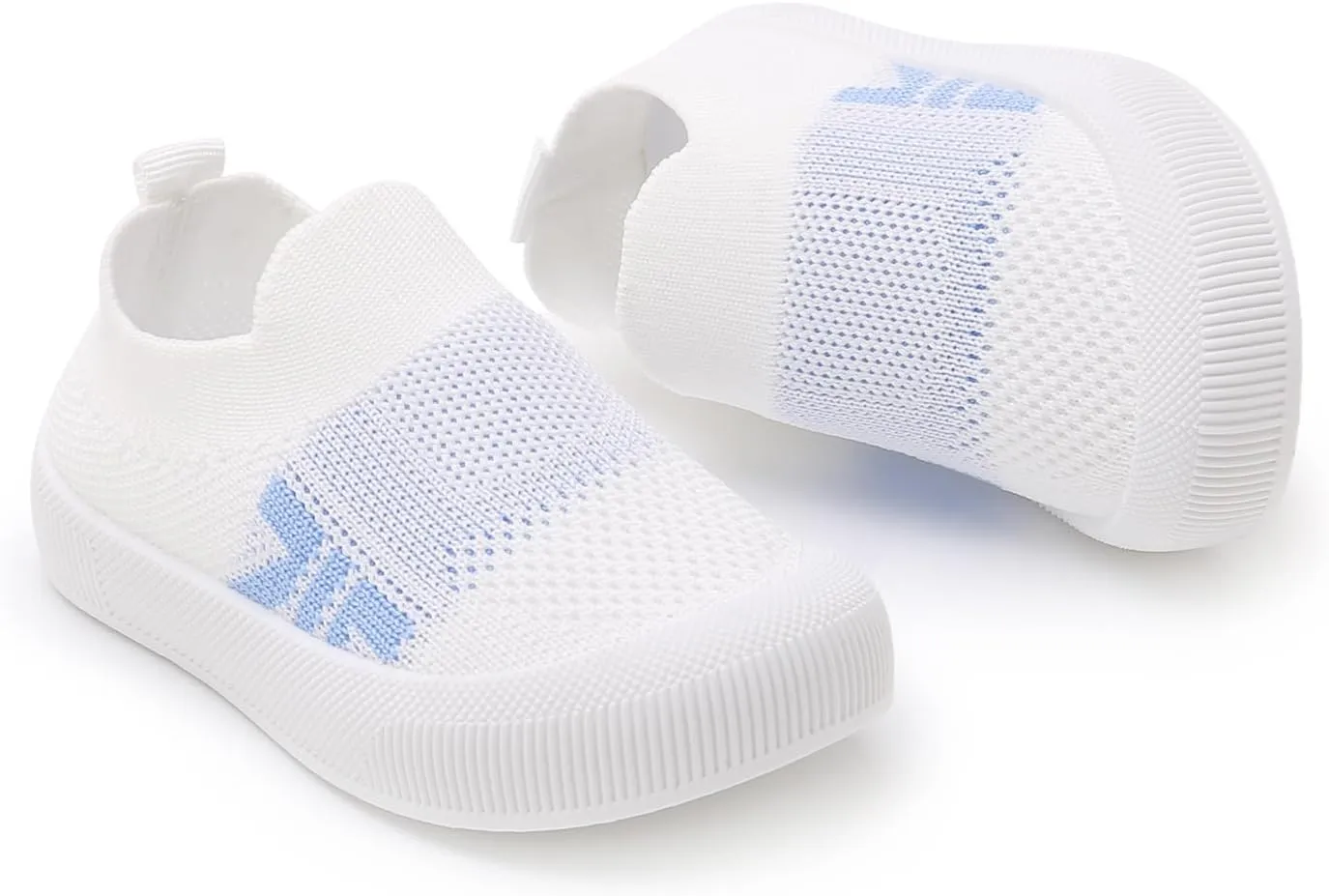SOFMUO Baby Boys Girls Toddler Sneakers Kids Lightweight Knit Walking Shoes Mesh Breathable Tennis Trainers Shoe 1-3 Yrs…
