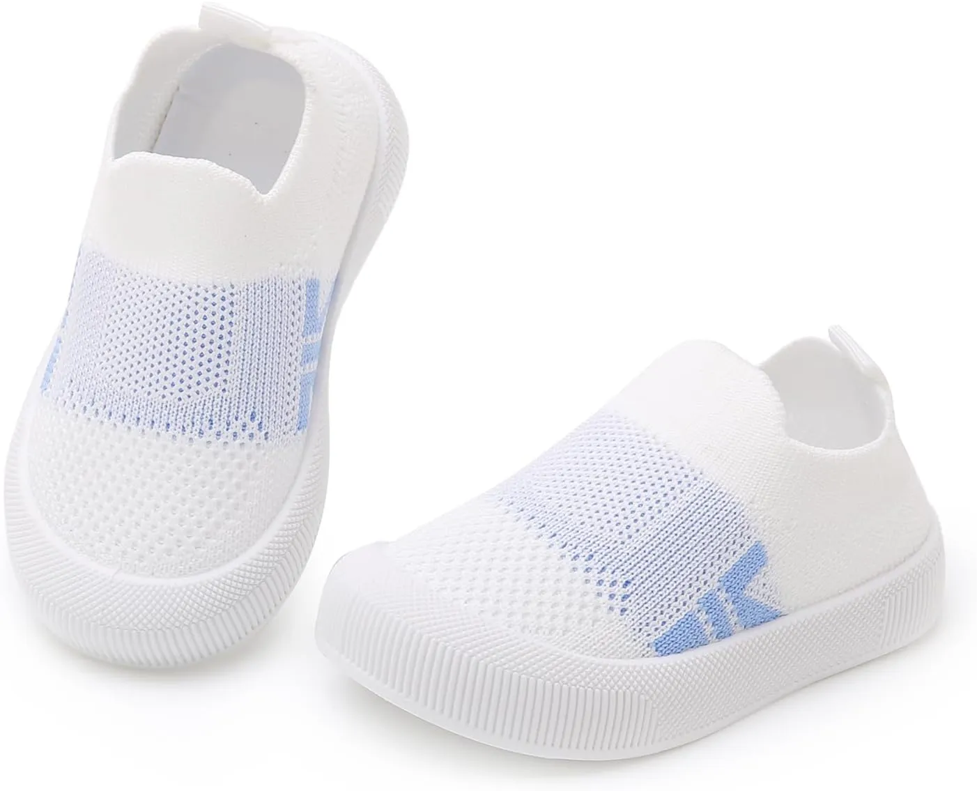 SOFMUO Baby Boys Girls Toddler Sneakers Kids Lightweight Knit Walking Shoes Mesh Breathable Tennis Trainers Shoe 1-3 Yrs…