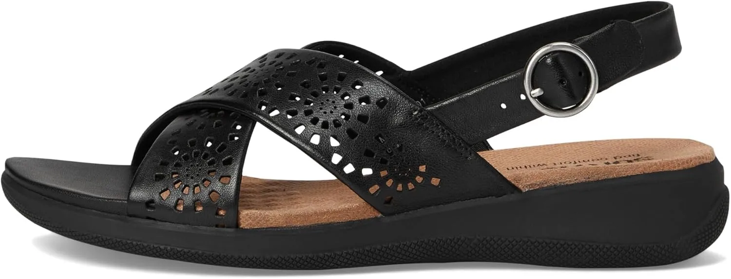 SoftWalk Women's Tillman Sling Perf Flat Sandal