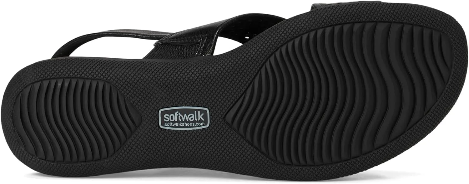 SoftWalk Women's Tillman Sling Perf Flat Sandal