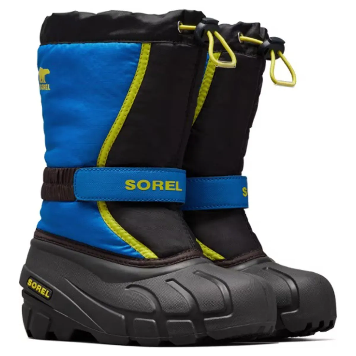 Sorel Kid's Flurry Black/Super Blue Waterproof