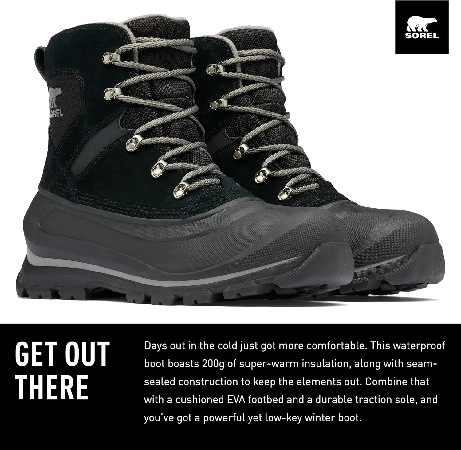 SOREL - Men's Buxton Lace Waterproof Winter Boot