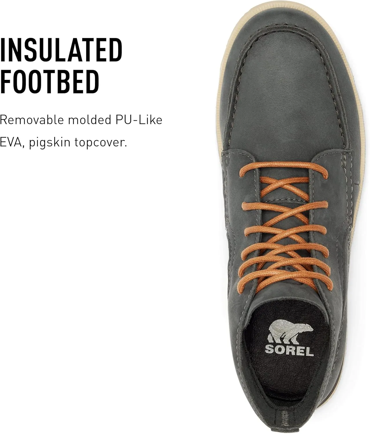 Sorel Men's Kezar Moc Boot — Waterproof Leather Rain Boot