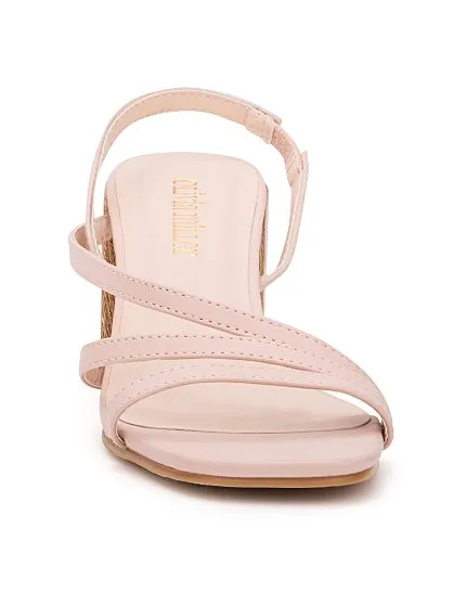 Strappy Wooden-Heel Sandal
