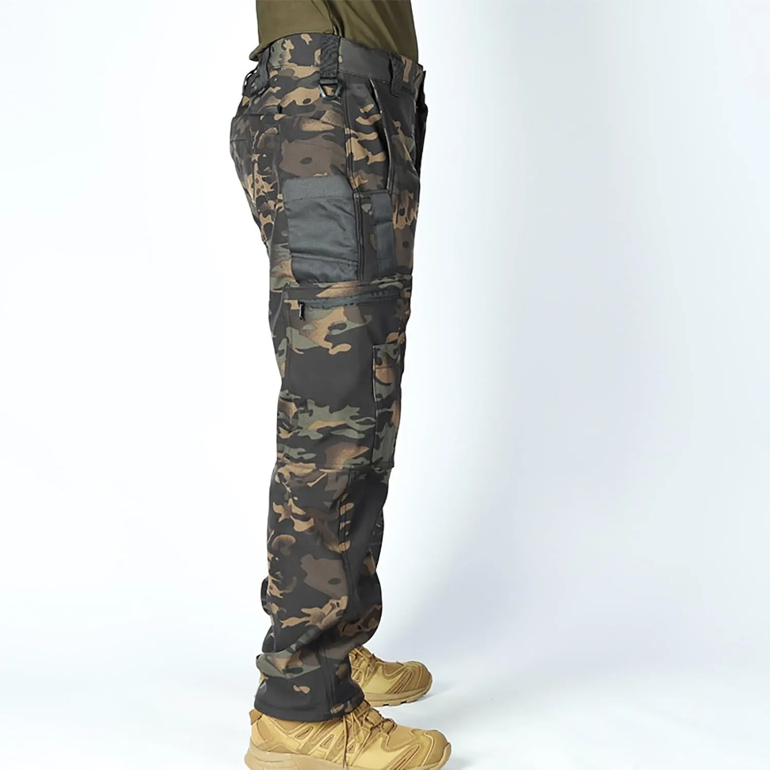 Tactical Pants for Men Athletic Hiking Workout Ripstop Sweatpants Travel Drawstring Water Resistant