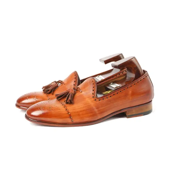 Tassel Leather Shade Brown Loafer