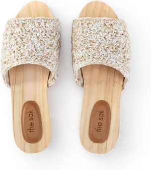 The Sak Ella Clog Sandal in Crochet, Slip On Shoe