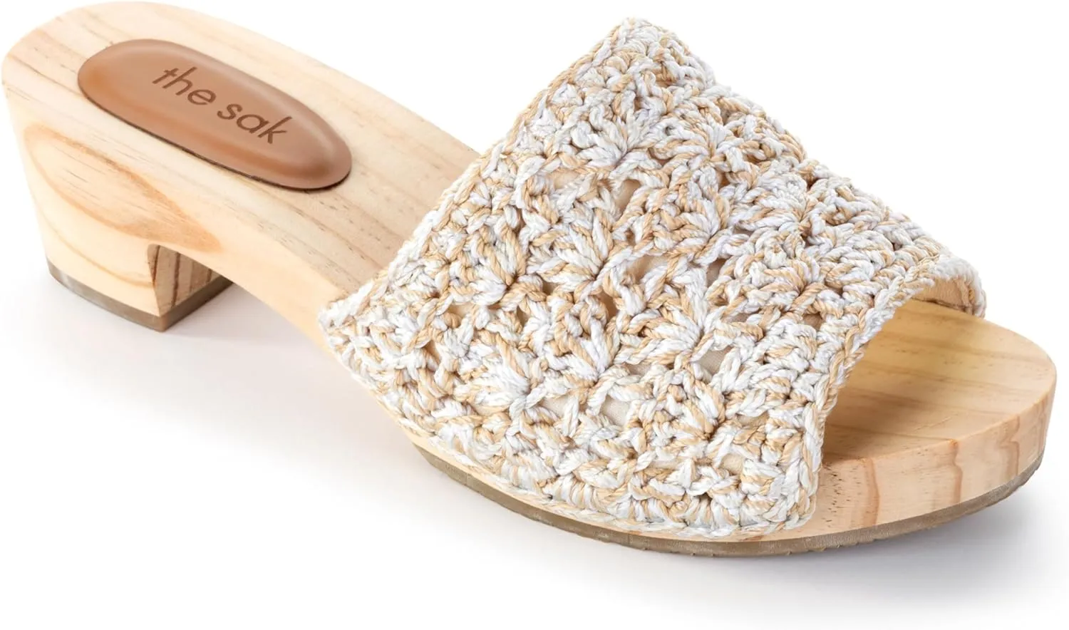 The Sak Ella Clog Sandal in Crochet, Slip On Shoe