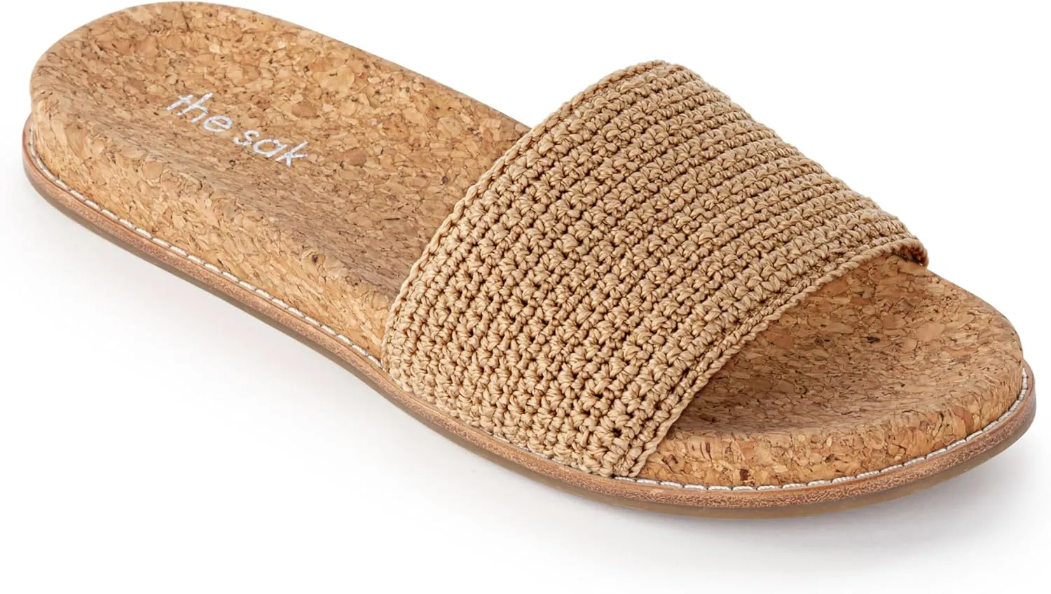The Sak Mendocino Slide Sandal in Crochet, Slip On Sandals