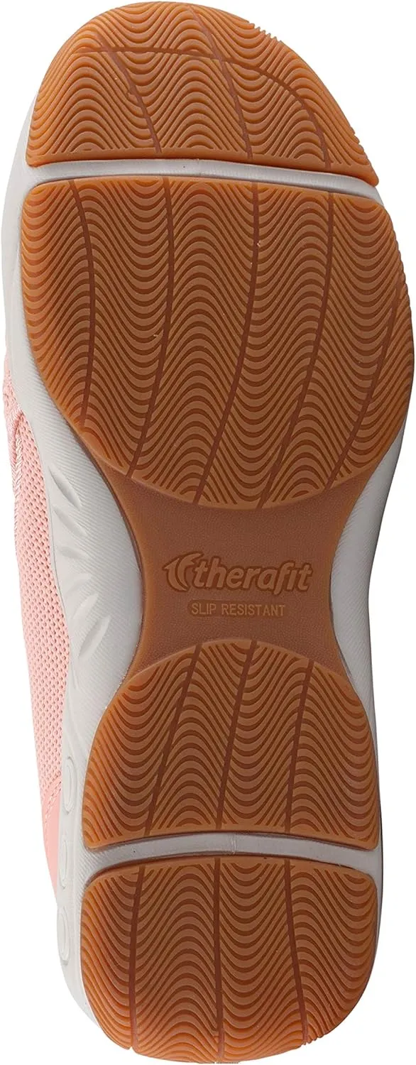 Therafit Nina Side Zip Fabric Slip On Shoe - for Plantar Fasciitis/Foot Pain