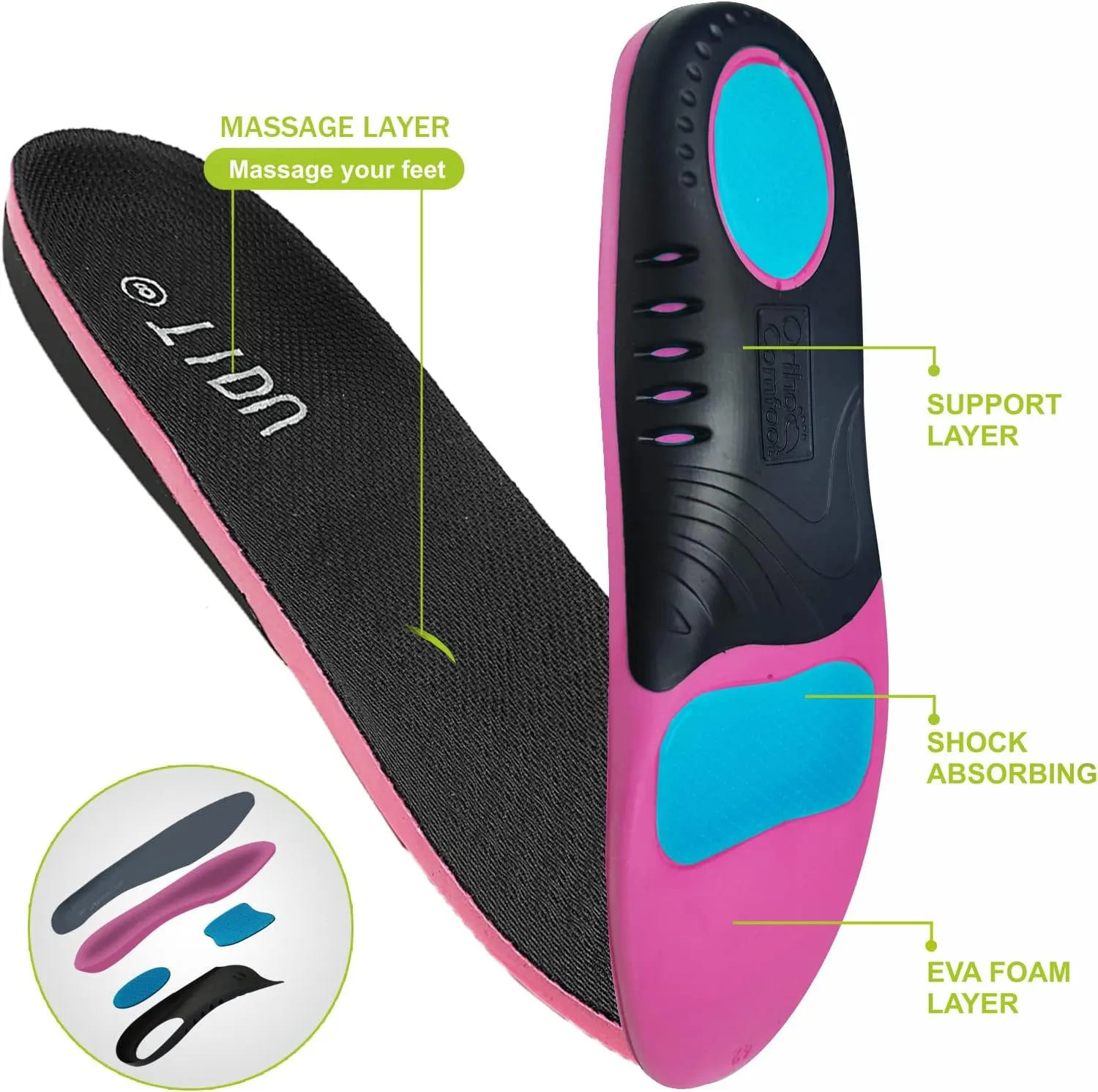 TIDU Women's Orthopedic Shoes Arch Support Slippers for Plantar Fasciitis Diabetic Casual Slip On Mules Comfortable Walking Canvas Loafer