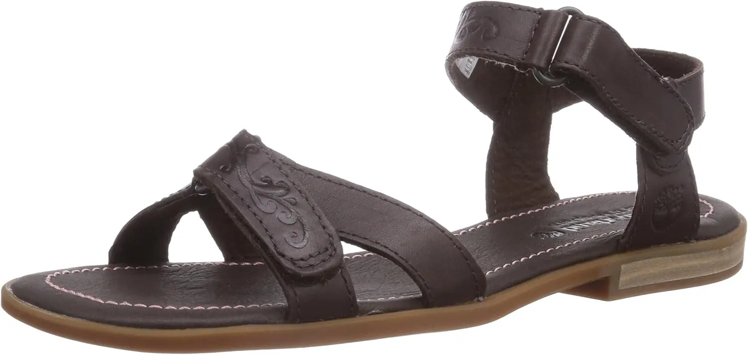 Timberland Girls' Girls Flat Sandal FTK_EK Willowbrook Crossband Sandal Fashion Sandals