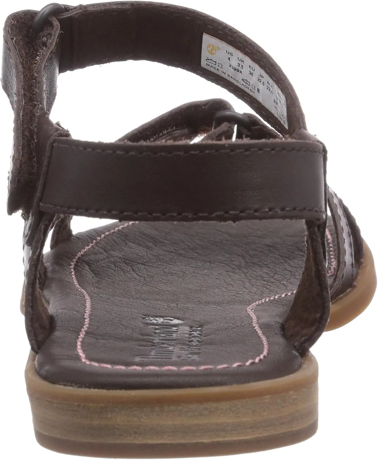 Timberland Girls' Girls Flat Sandal FTK_EK Willowbrook Crossband Sandal Fashion Sandals