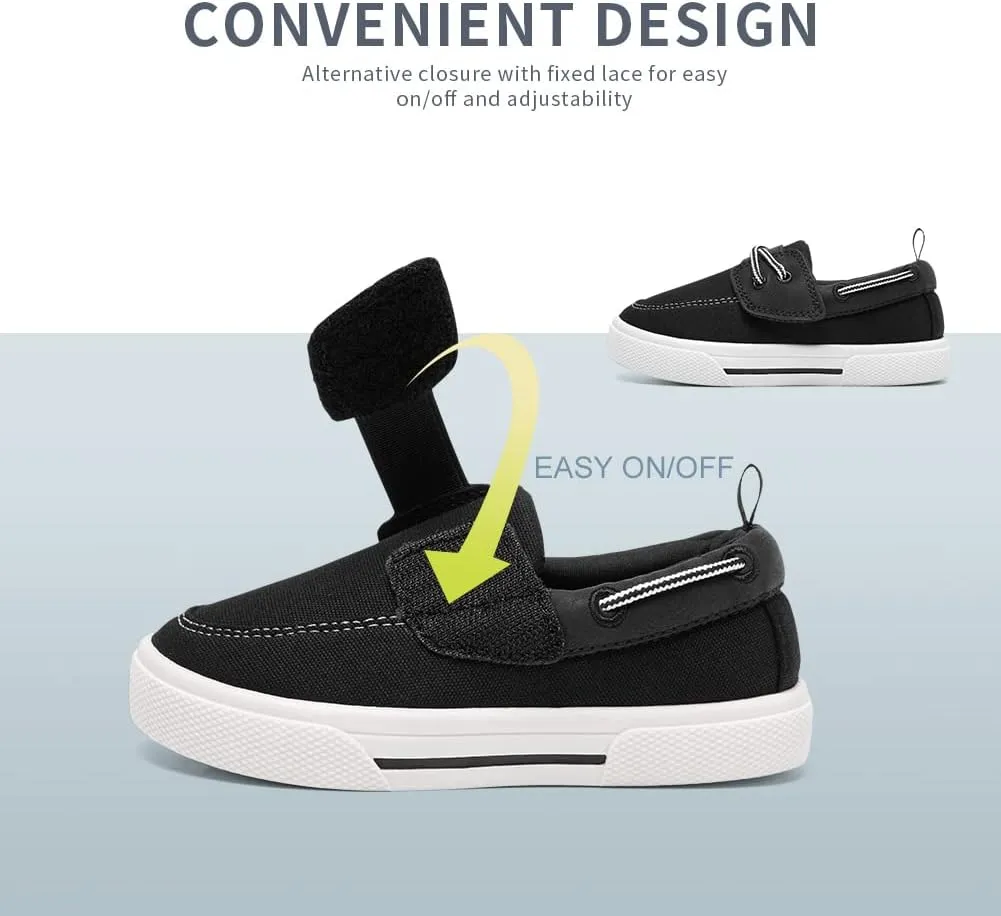 tombik Toddler Boys & Girls Boat Shoes Kids Canvas Sneakers (Toddler/Little Kid)