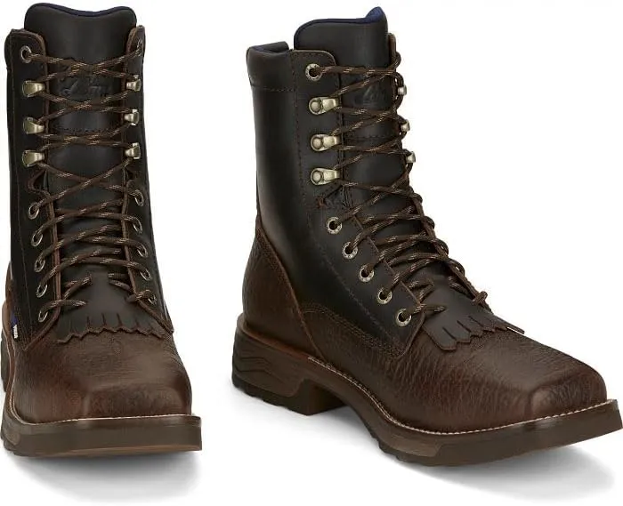 Tony Lama Men's TW3430 High Range 8" Waterproof Comp Toe Lace-Up Work Boot