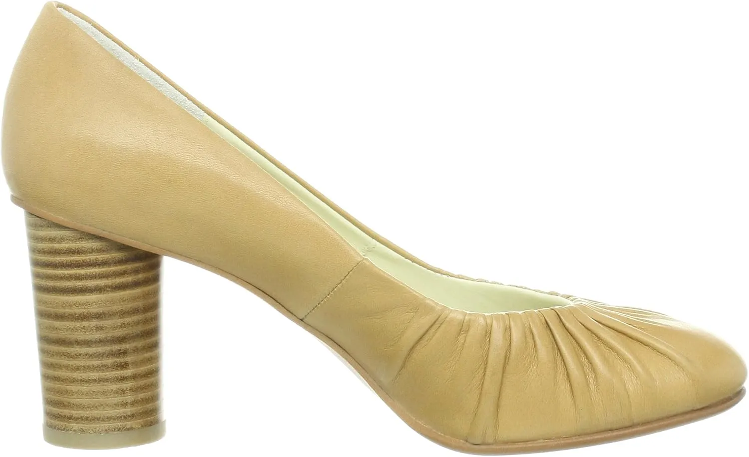Tsumori Chisato Walk 4038 Chisato Walk Round Toe Pleated Pumps