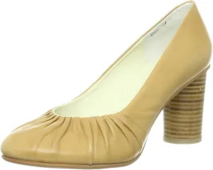 Tsumori Chisato Walk 4038 Chisato Walk Round Toe Pleated Pumps