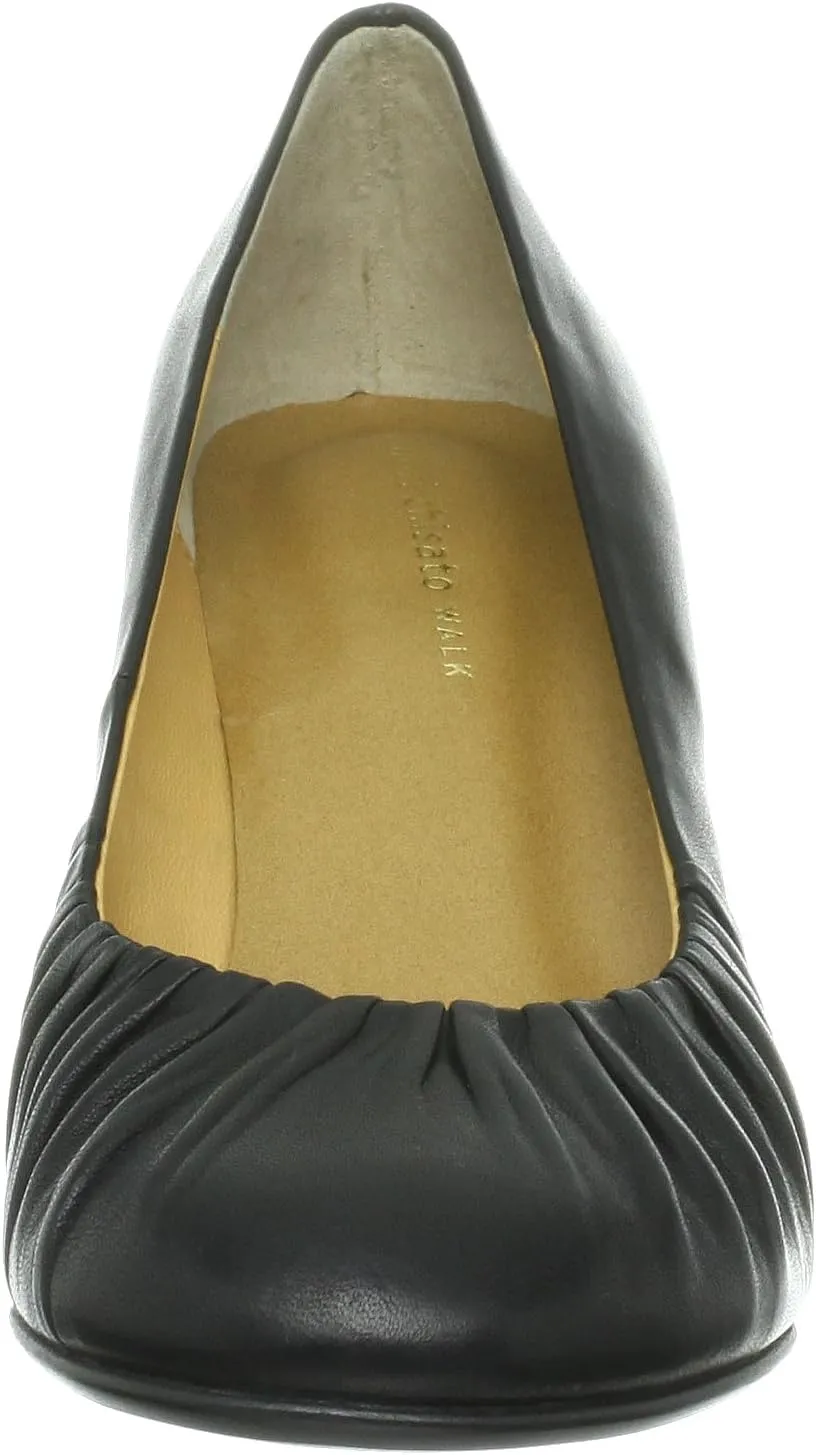 Tsumori Chisato Walk 4038 Chisato Walk Round Toe Pleated Pumps