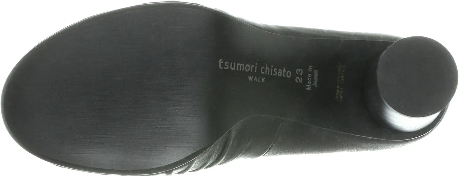 Tsumori Chisato Walk 4038 Chisato Walk Round Toe Pleated Pumps