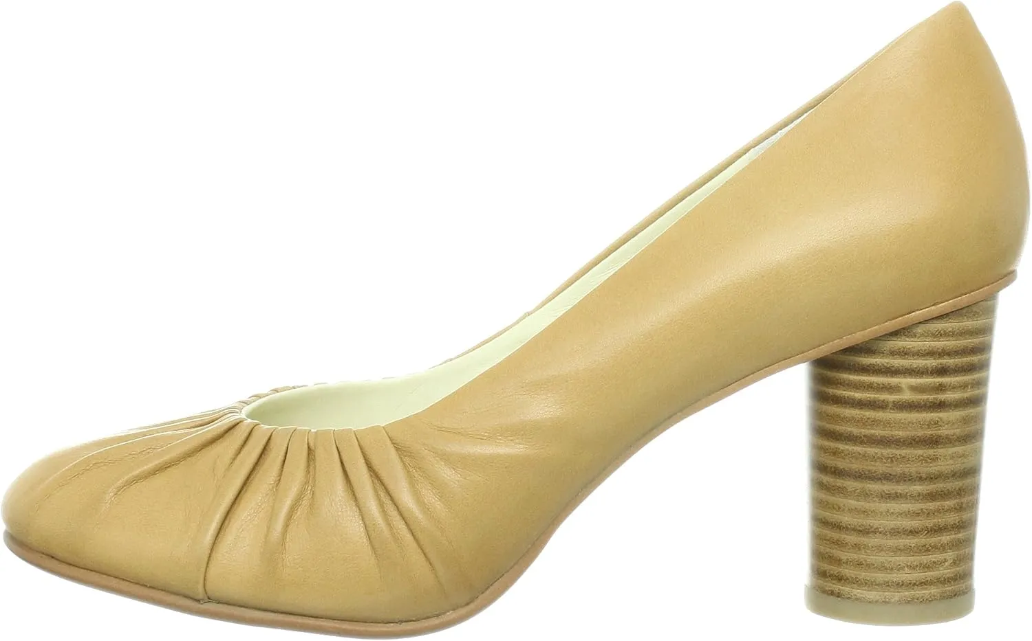Tsumori Chisato Walk 4038 Chisato Walk Round Toe Pleated Pumps