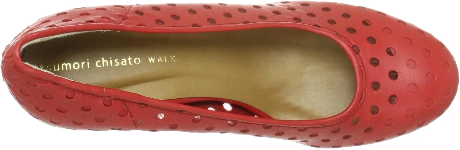 Tsumori Chisato Walk 4039 Walk Punching Round Toe Pumps