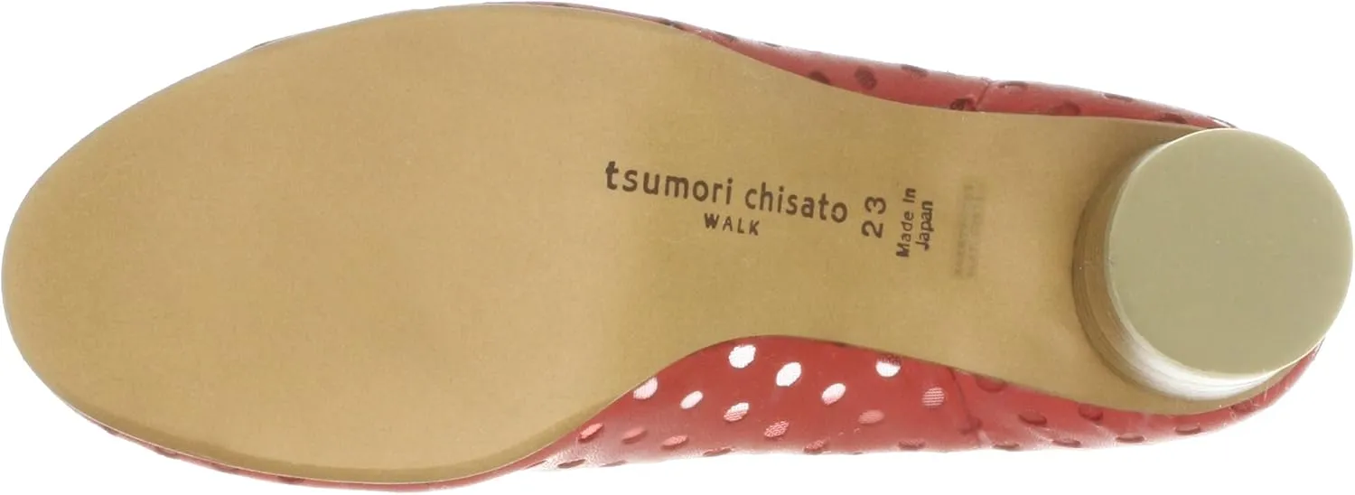 Tsumori Chisato Walk 4039 Walk Punching Round Toe Pumps