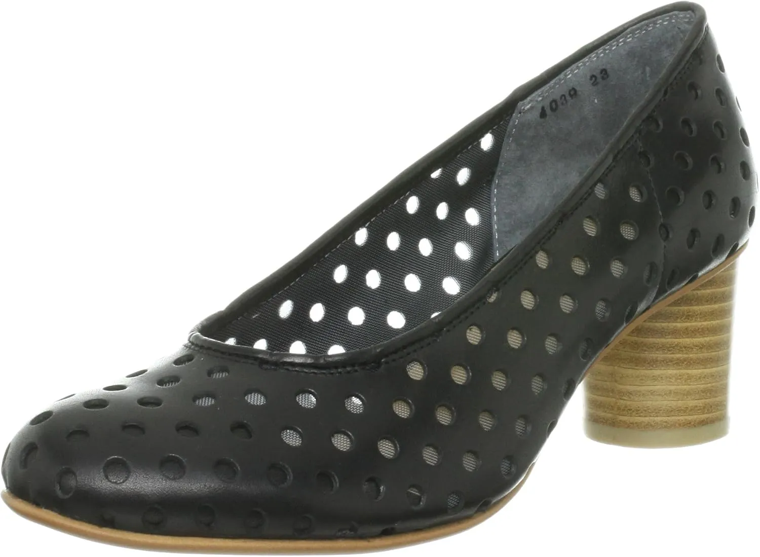 Tsumori Chisato Walk 4039 Walk Punching Round Toe Pumps