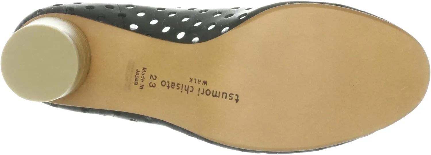 Tsumori Chisato Walk 4039 Walk Punching Round Toe Pumps