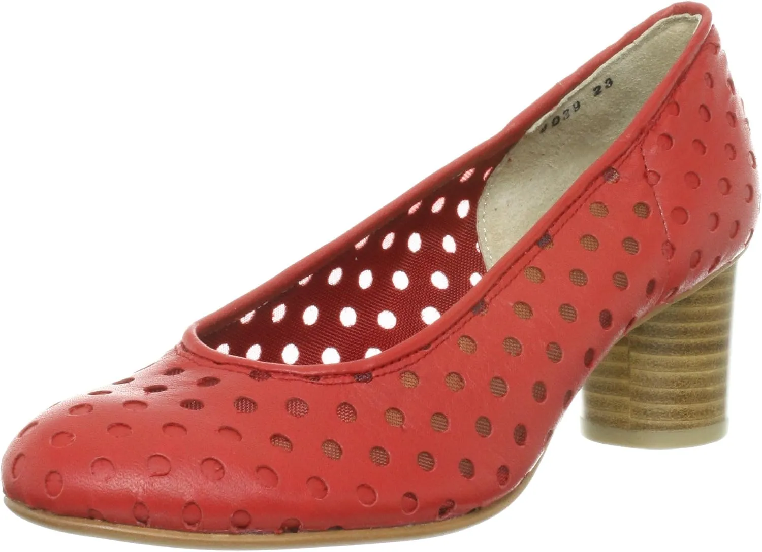 Tsumori Chisato Walk 4039 Walk Punching Round Toe Pumps