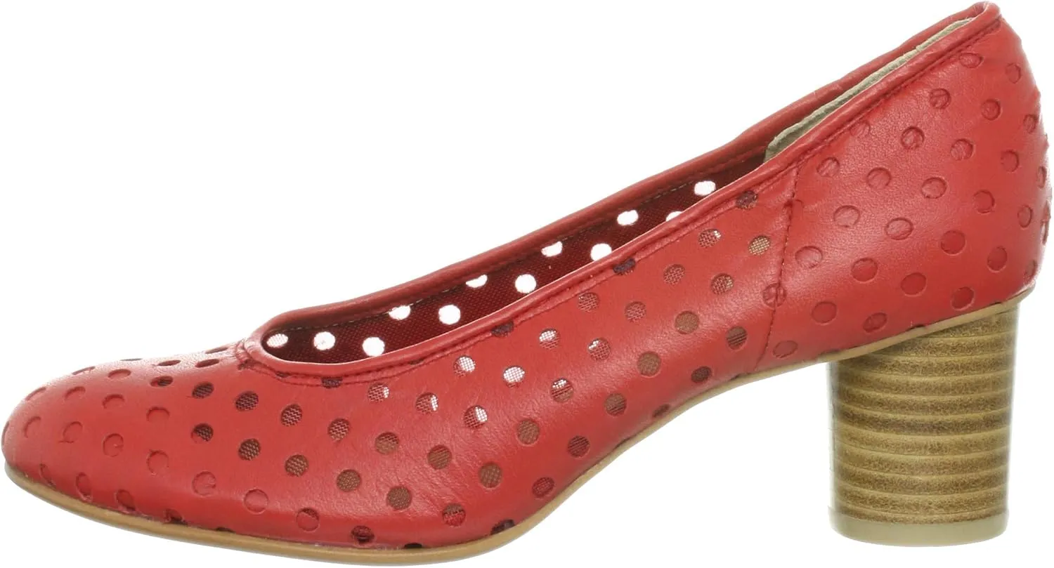 Tsumori Chisato Walk 4039 Walk Punching Round Toe Pumps