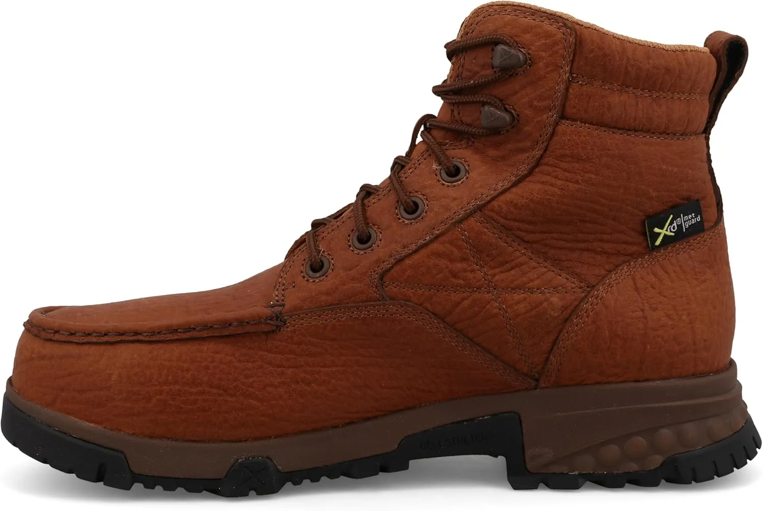 Twisted X Men's 6" Work Boot, Moc Toe Nano Toe with CellStretch