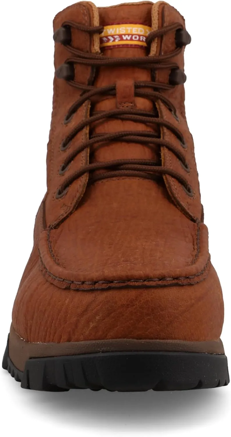 Twisted X Men's 6" Work Boot, Moc Toe Nano Toe with CellStretch