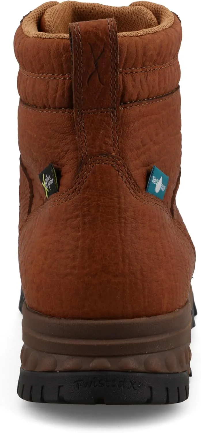 Twisted X Men's 6" Work Boot, Moc Toe Nano Toe with CellStretch
