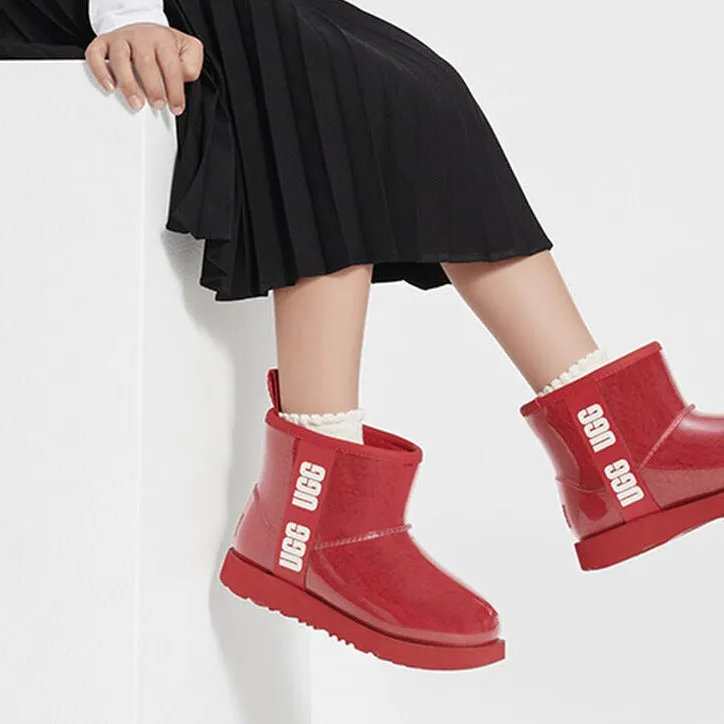Ugg - Women Classic Clear Mini II (Samba Red)