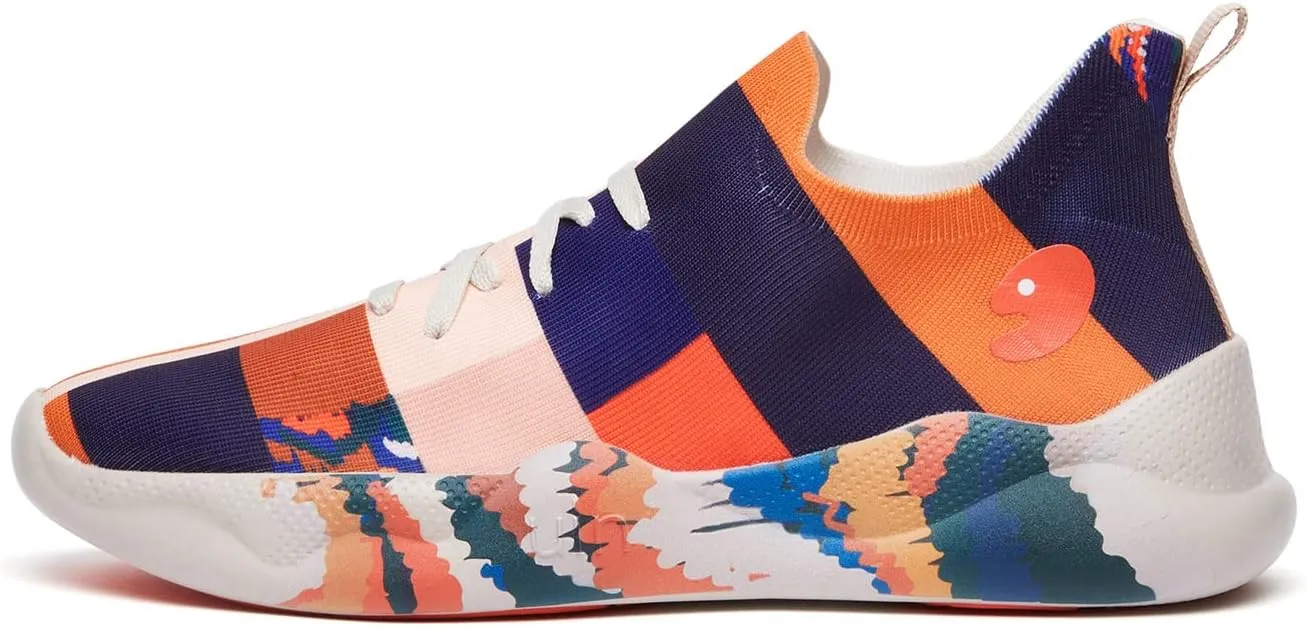 UIN Men's Fashion Sneakers Lightweight Walking Casual Slip Ons Comfortable Art Painted Athletic Travel Shoes Mijas Eye of Exploration