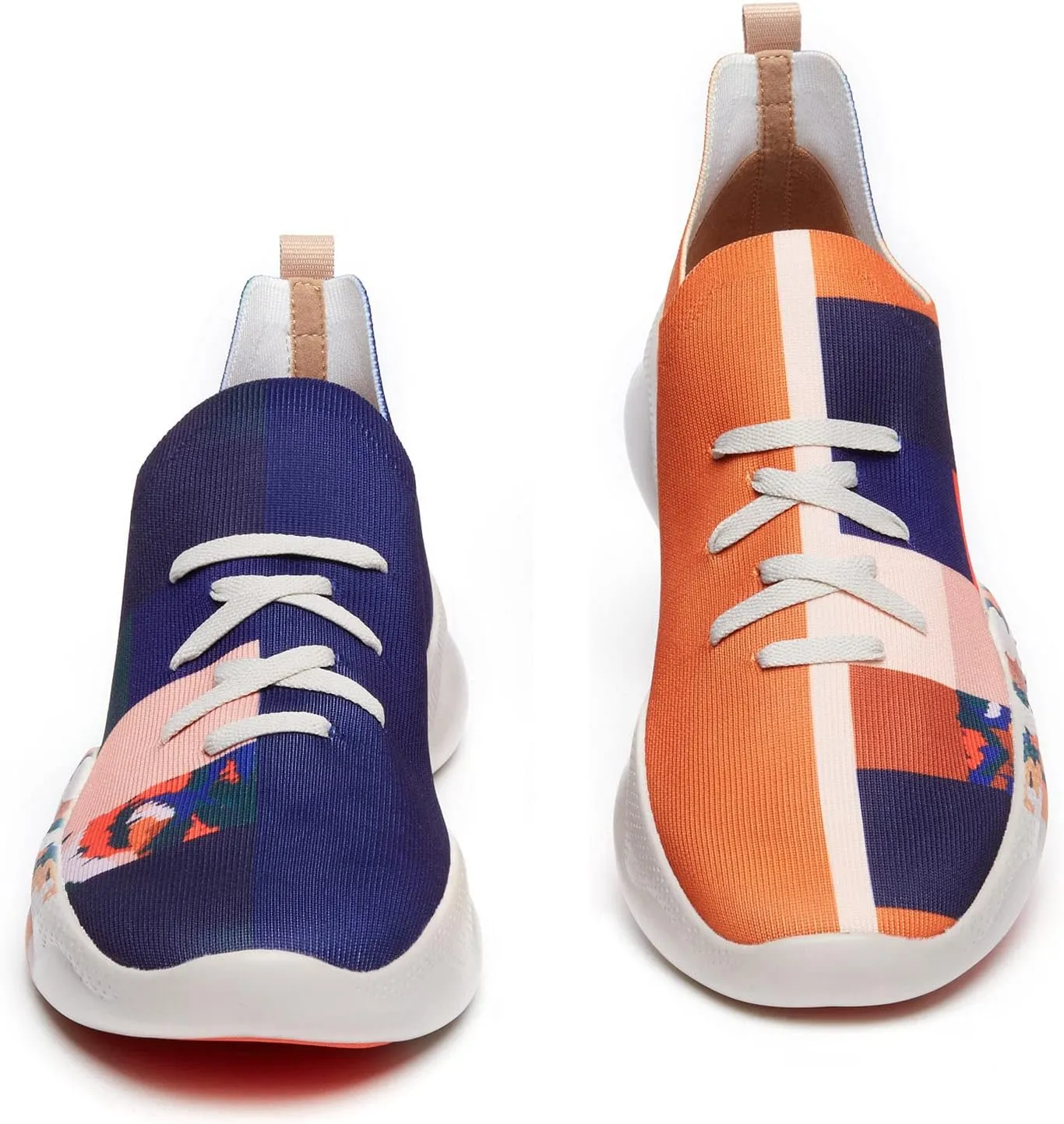 UIN Men's Fashion Sneakers Lightweight Walking Casual Slip Ons Comfortable Art Painted Athletic Travel Shoes Mijas Eye of Exploration