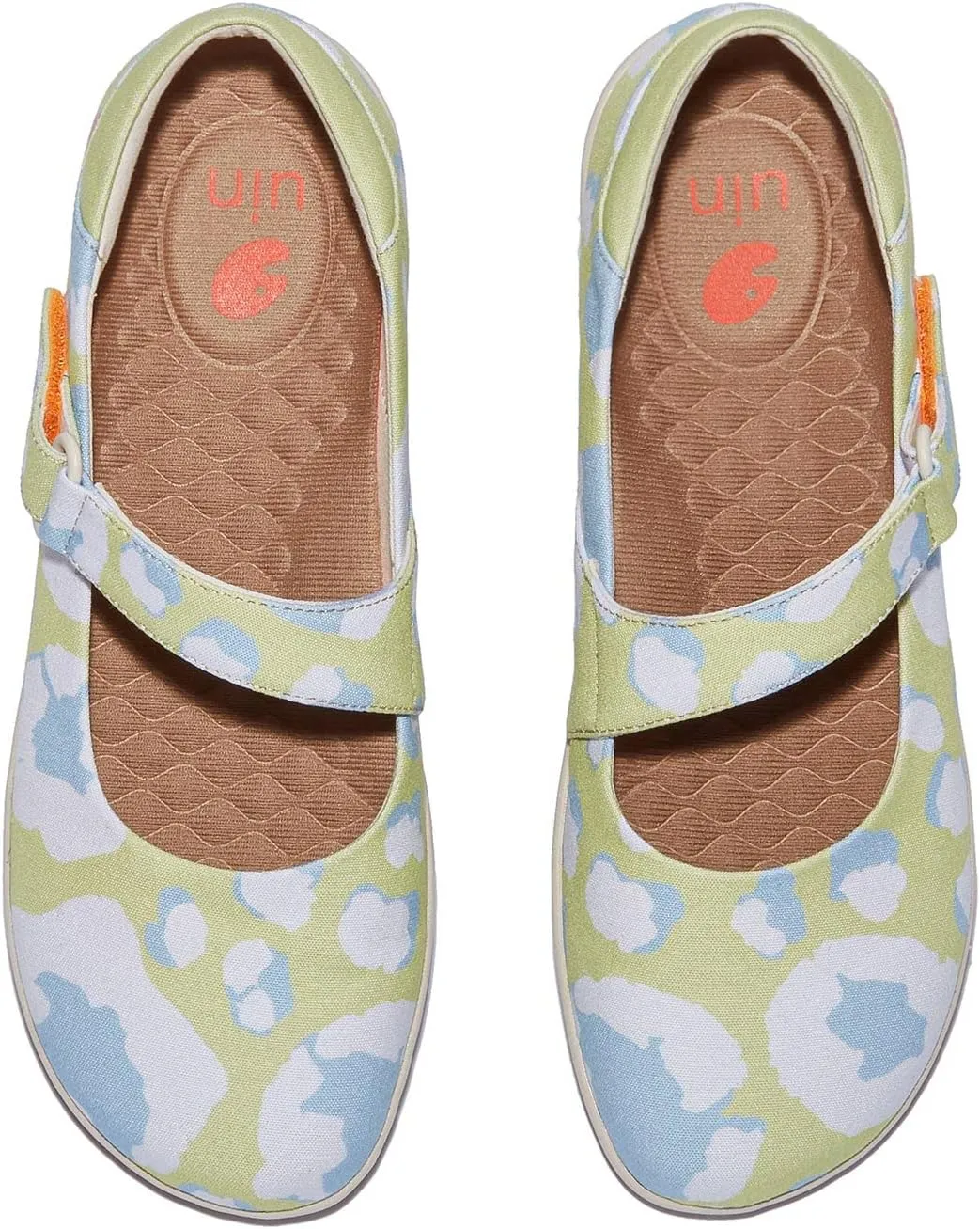 UIN Women's Mary Jane Flats Slip On Round Toe Casual Lightweight Comfortable Art Painted Travel Shoes Illites Ⅲ