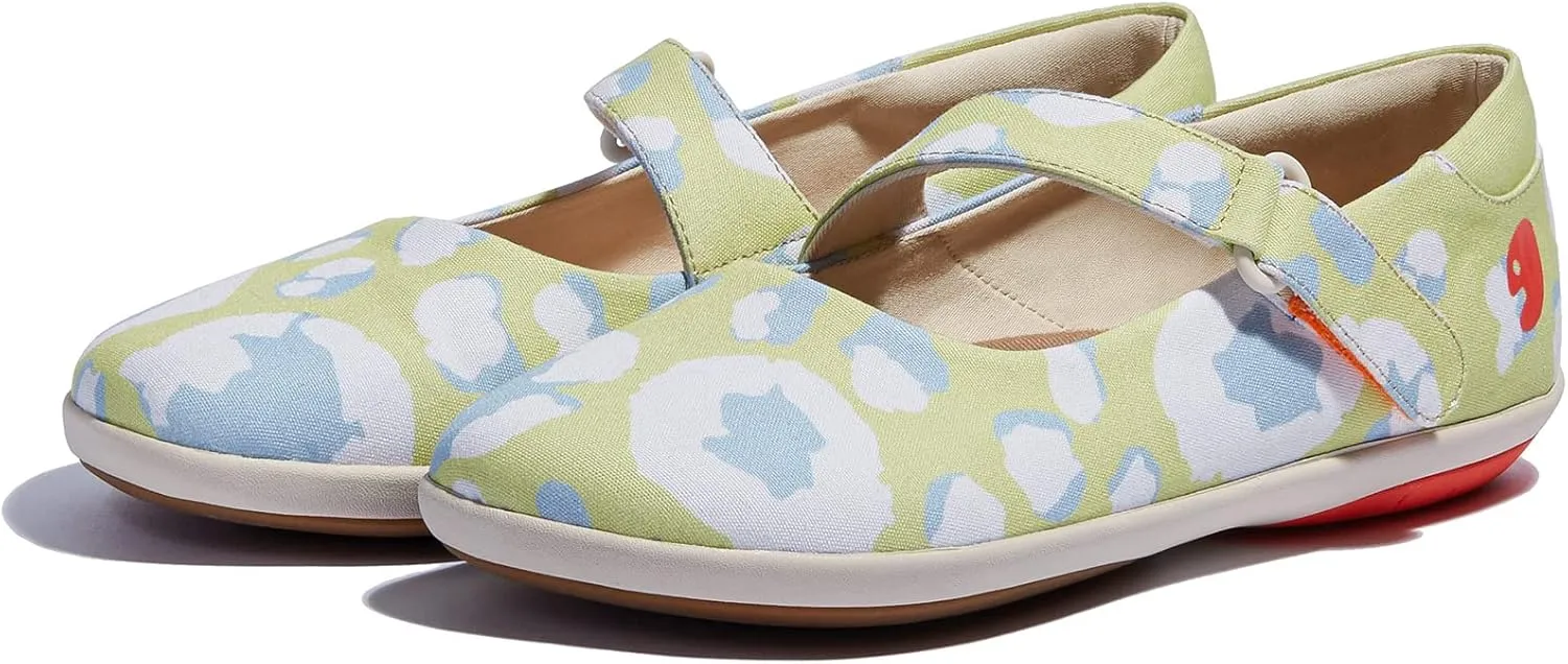 UIN Women's Mary Jane Flats Slip On Round Toe Casual Lightweight Comfortable Art Painted Travel Shoes Illites Ⅲ